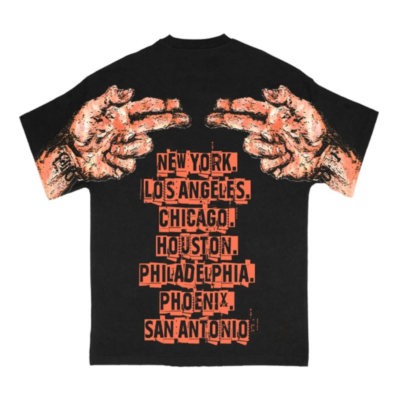 Apolinar City Talk Black Tee - Image 2