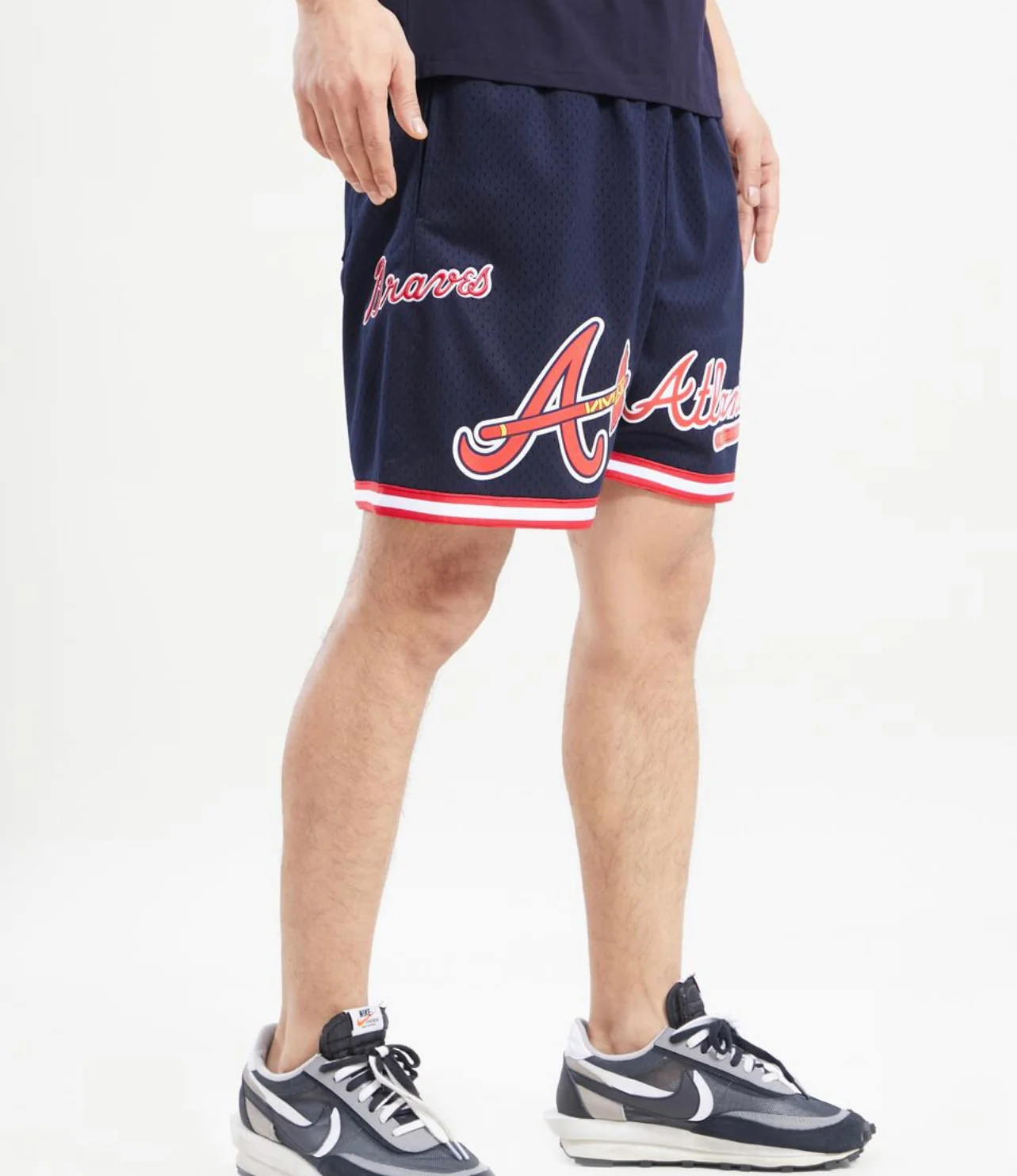 Atlanta Braves Logo Mesh Short - Image 3