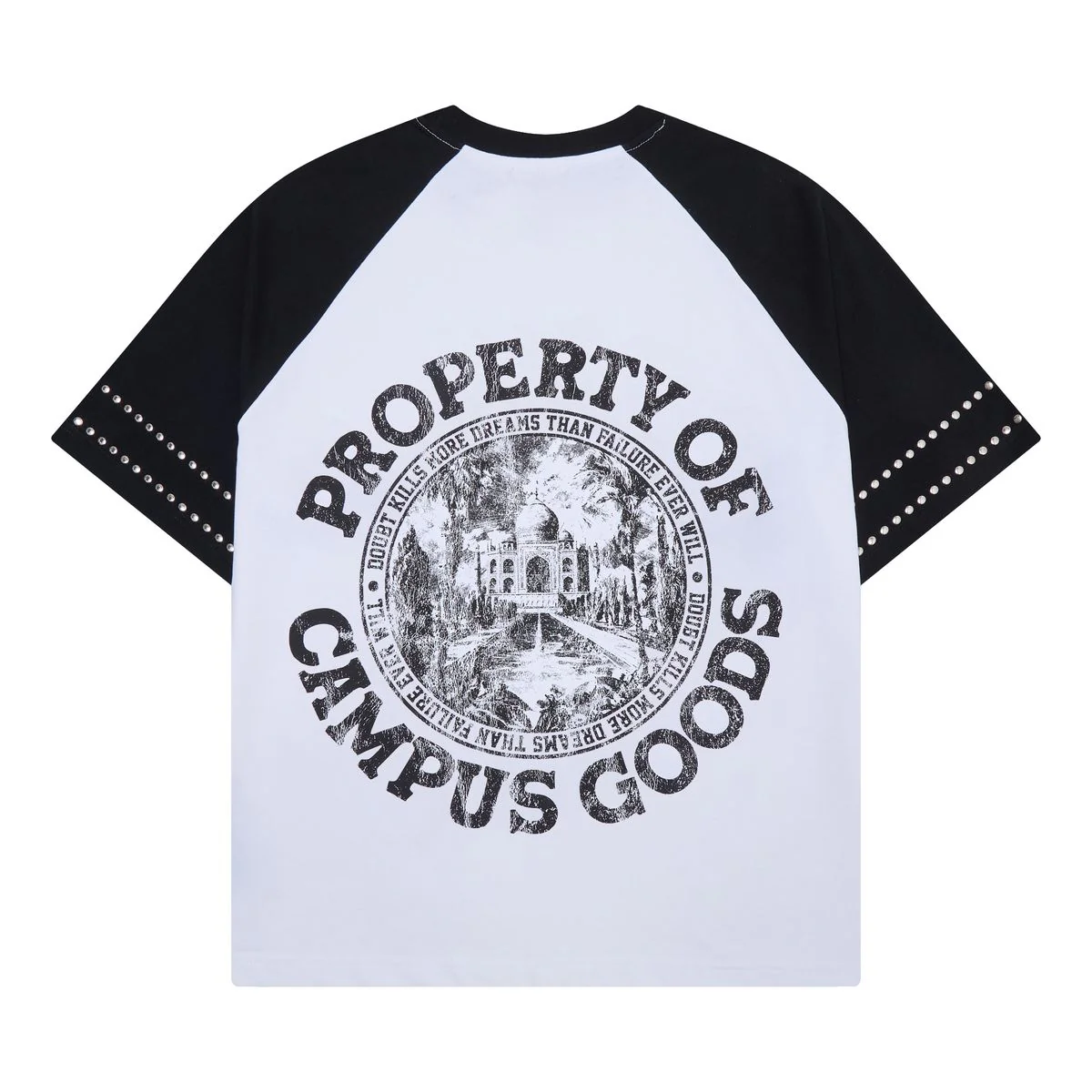 Campus “Seraph” Black Varsity Raglan Tee - Image 3