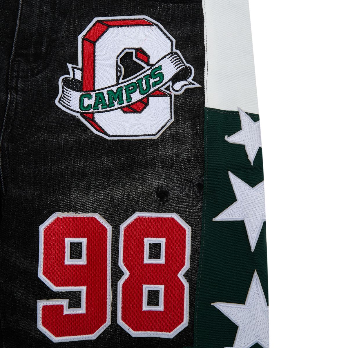 Campus “Valor” Black Denim Jorts - Image 2