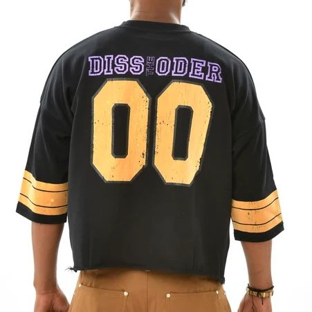 Dissorder University Black Crop Jersey Tee - Image 2