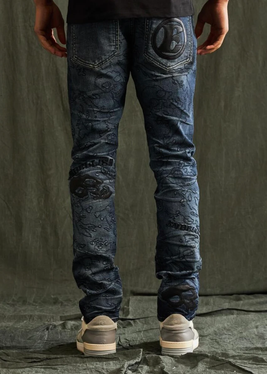 Embellish NYC Bazan Dark Blue Jeans (024) - Image 2