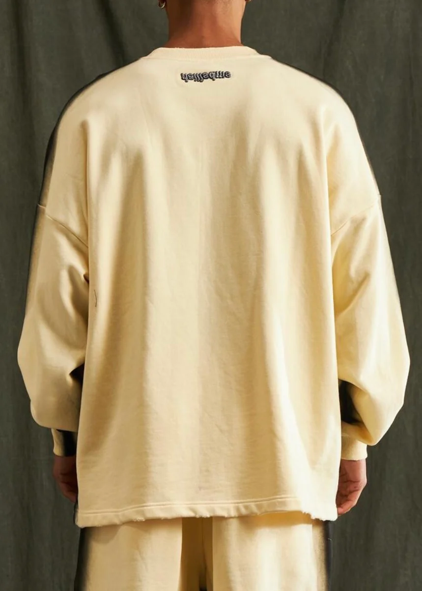 Embellish NYC Standard Long Sleeve Cream Tee - Image 2
