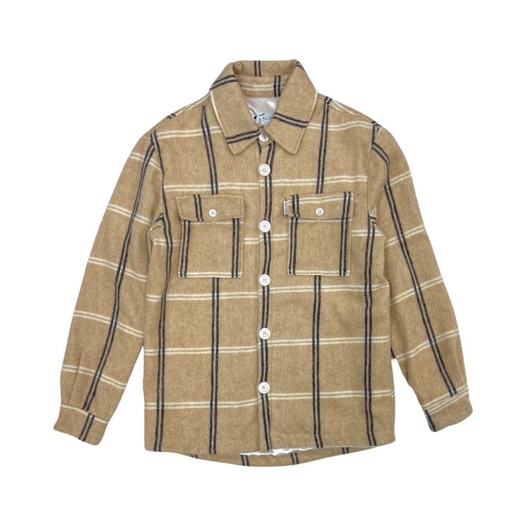 Family First Milano Quadri Jacket Shirt (Beige) - Image 2