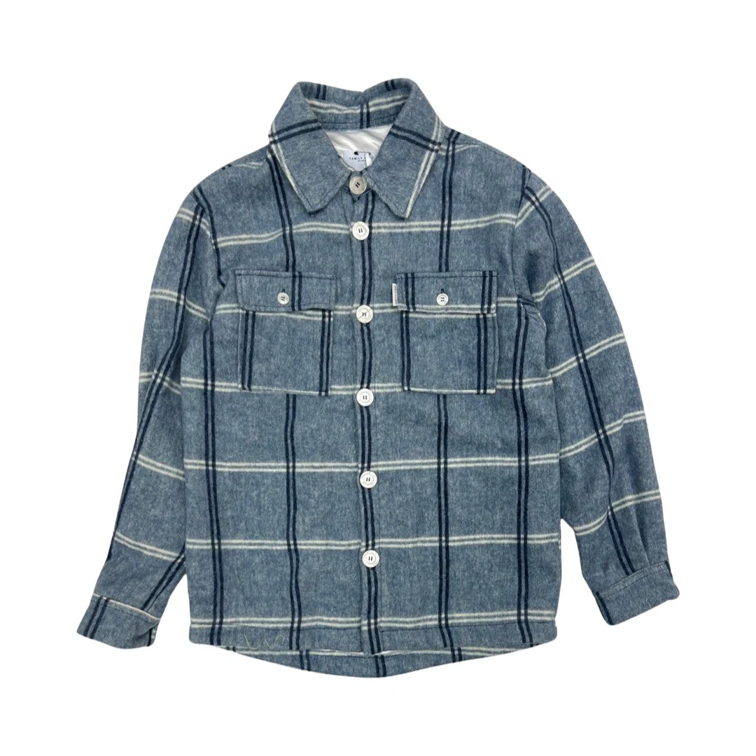 Family First Milano Quadri Jacket Shirt (Blue) - Image 2