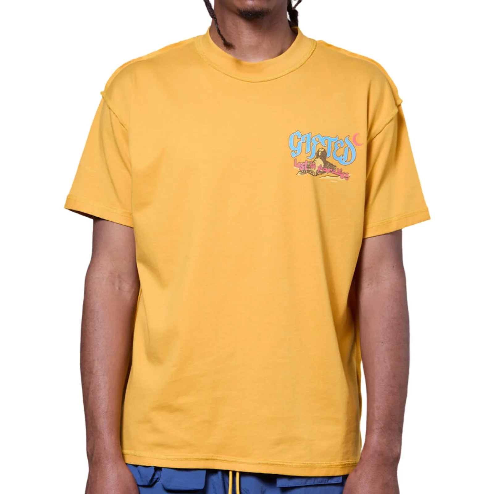 GFTD “Lost In Paradise” Yellow Tee - Image 2