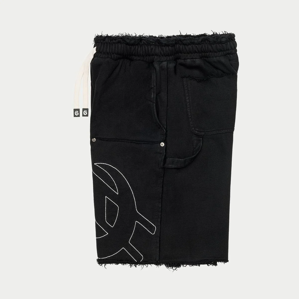 Godspeed “Carpenter” Black Distressed Shorts - Image 2