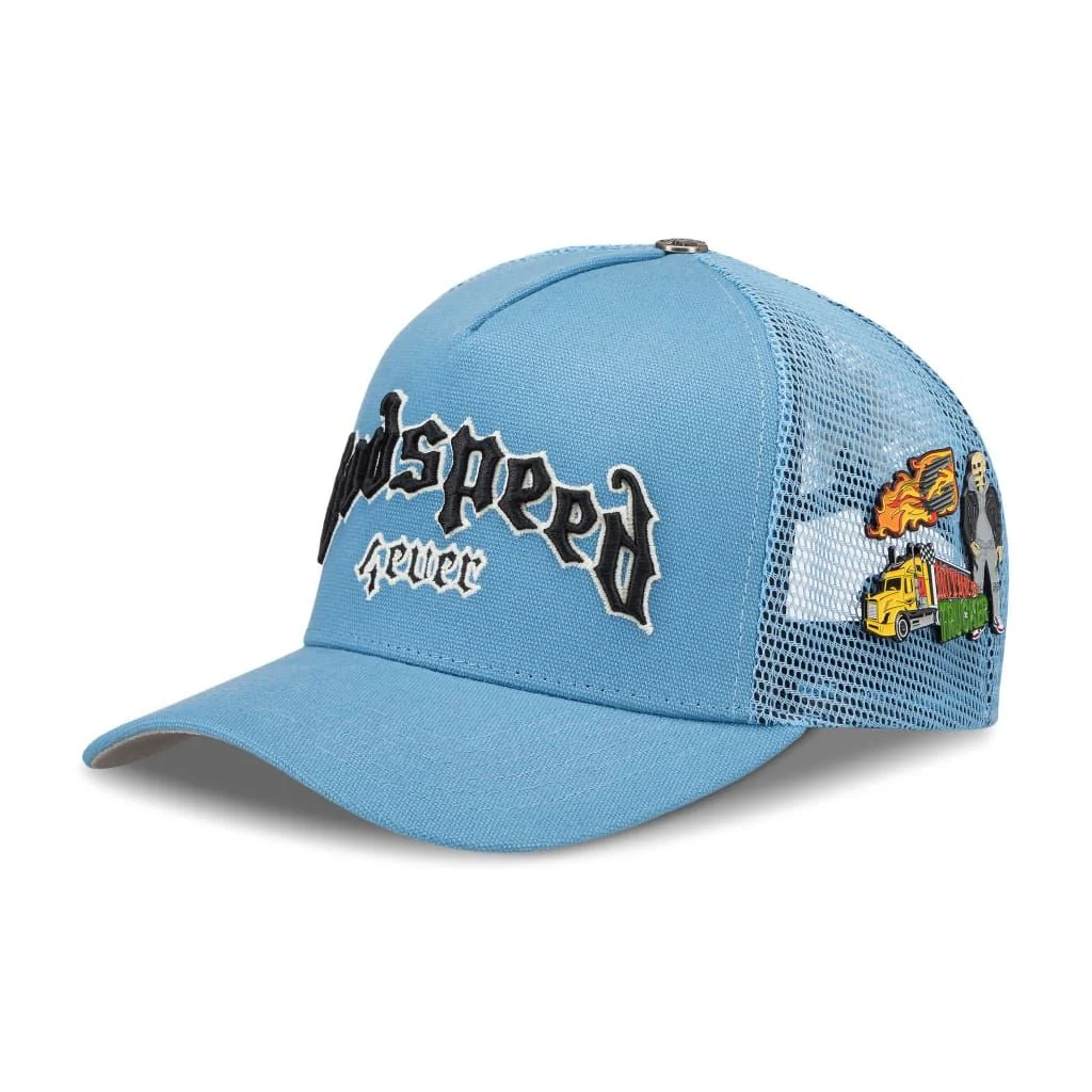 Godspeed “Forever” Sky Blue Trucker Hat - Image 3