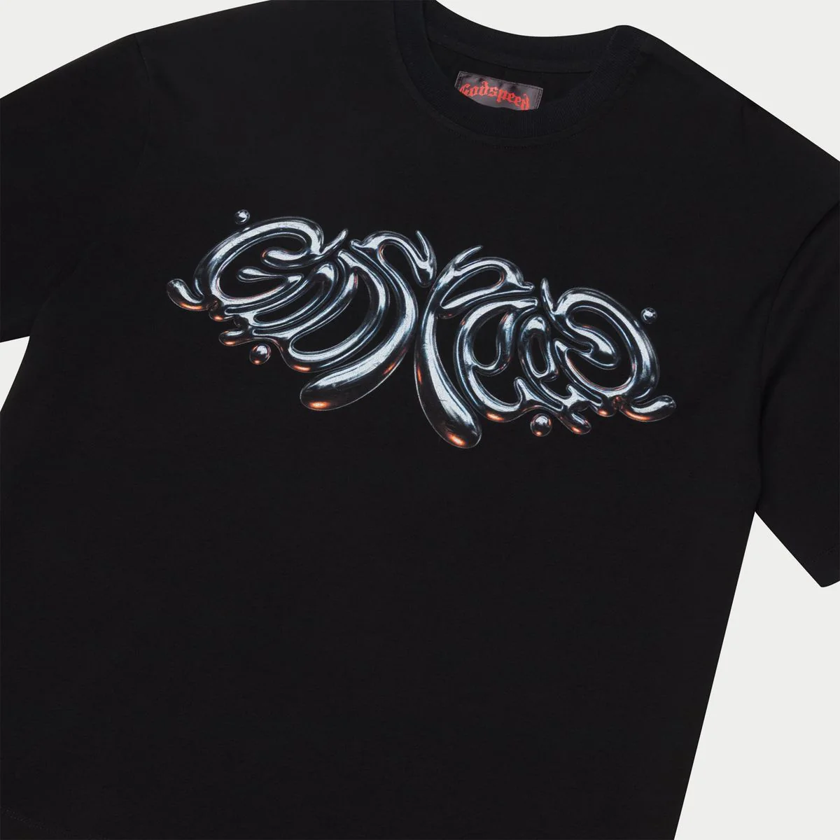 Godspeed “Mercury Logo” Black Tee - Image 3