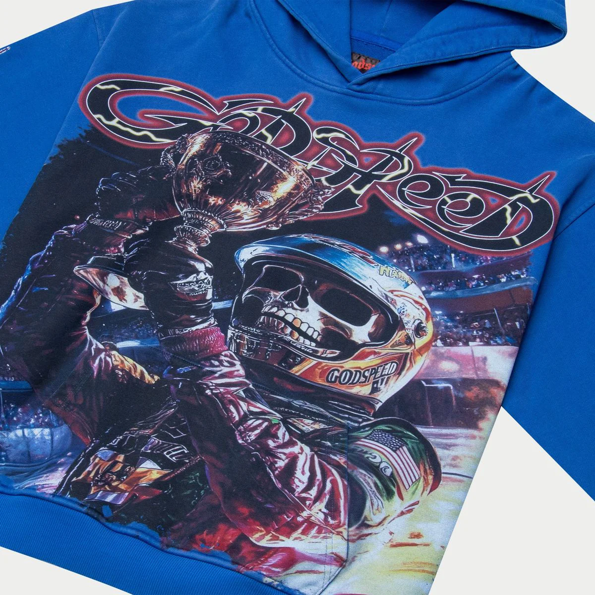 Godspeed “Podium Dreams” Blue Wash Hoodie - Image 2