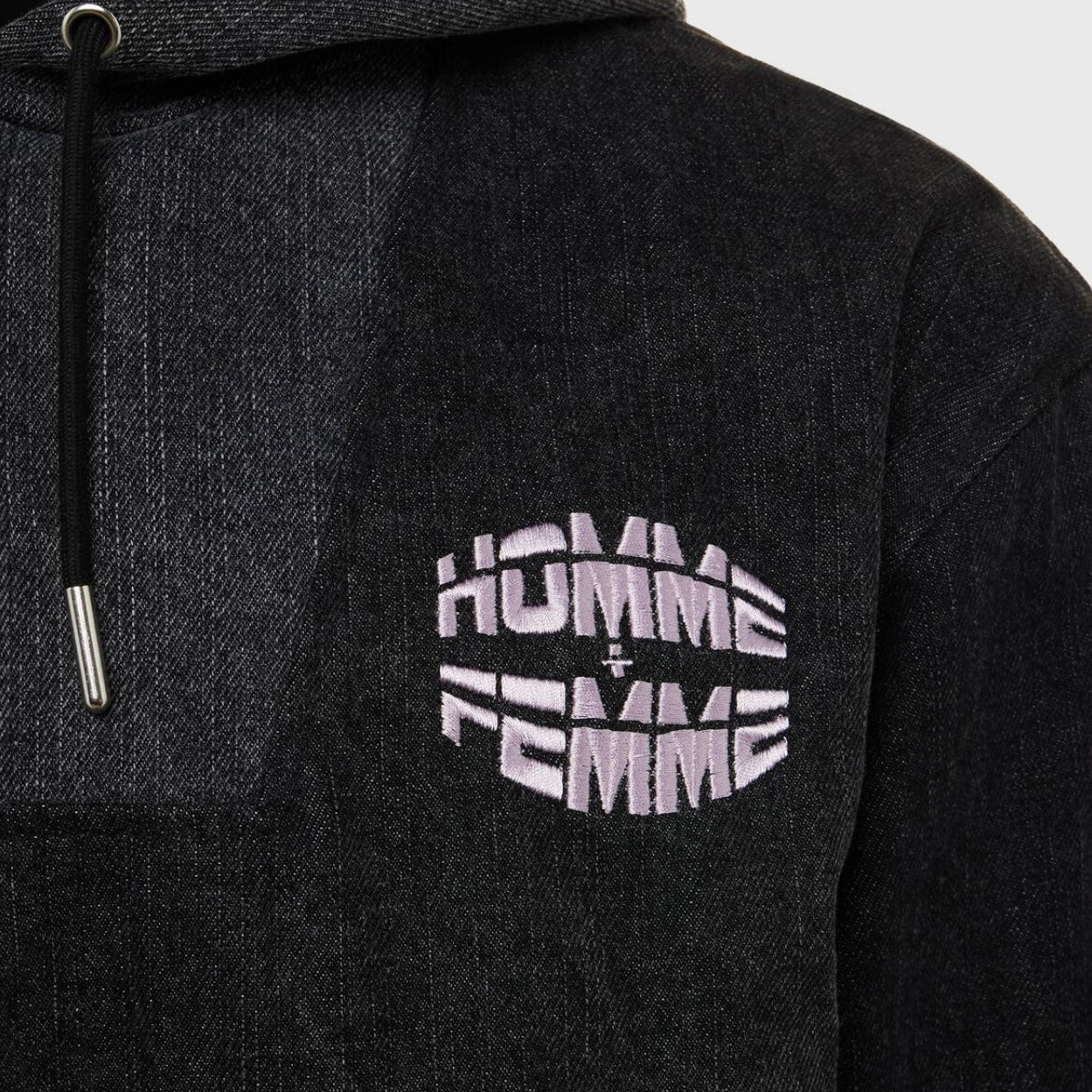 Homme Femme Future Black Denim Pullover - Image 3
