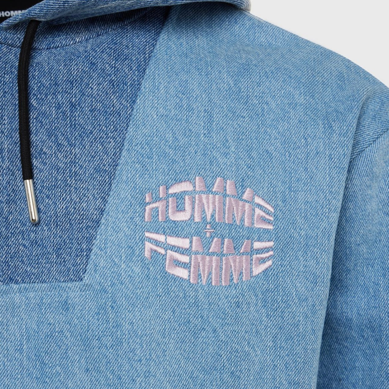 Homme Femme Future Blue Denim Pullover - Image 3