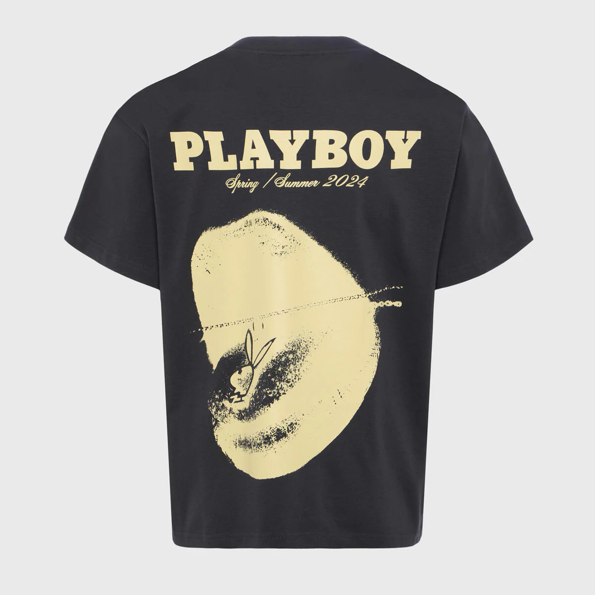 Homme Femme “Playboy Tongue Tied” Black Tee - Image 2