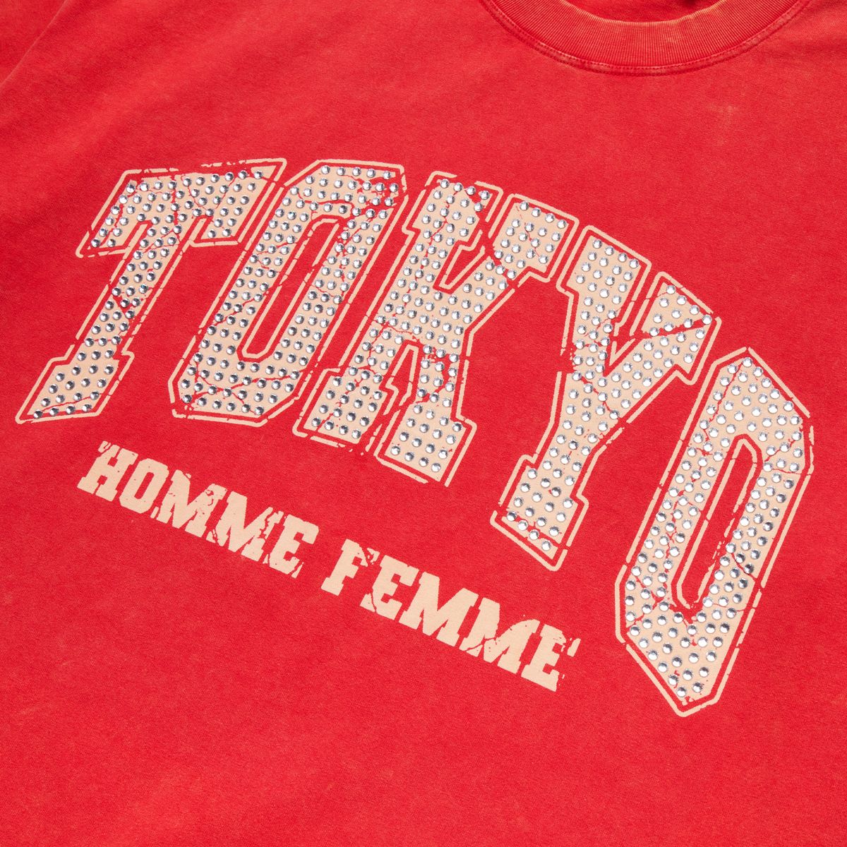 Homme Femme “Tokyo” Rhinestone Tee - Image 2