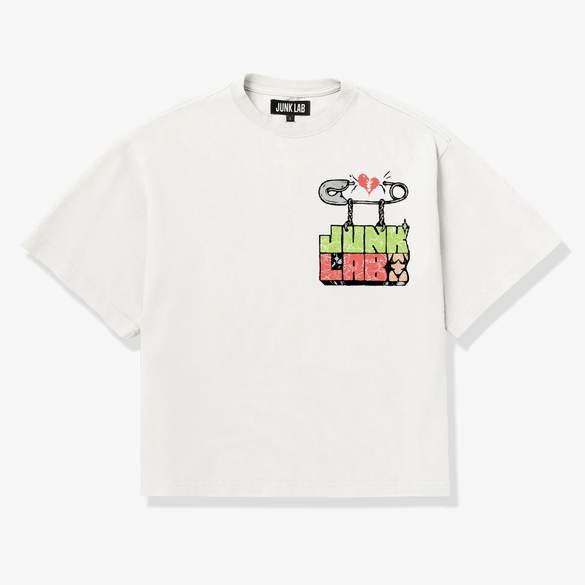 Junk Lab “Pin Punk” White Tee - Image 2