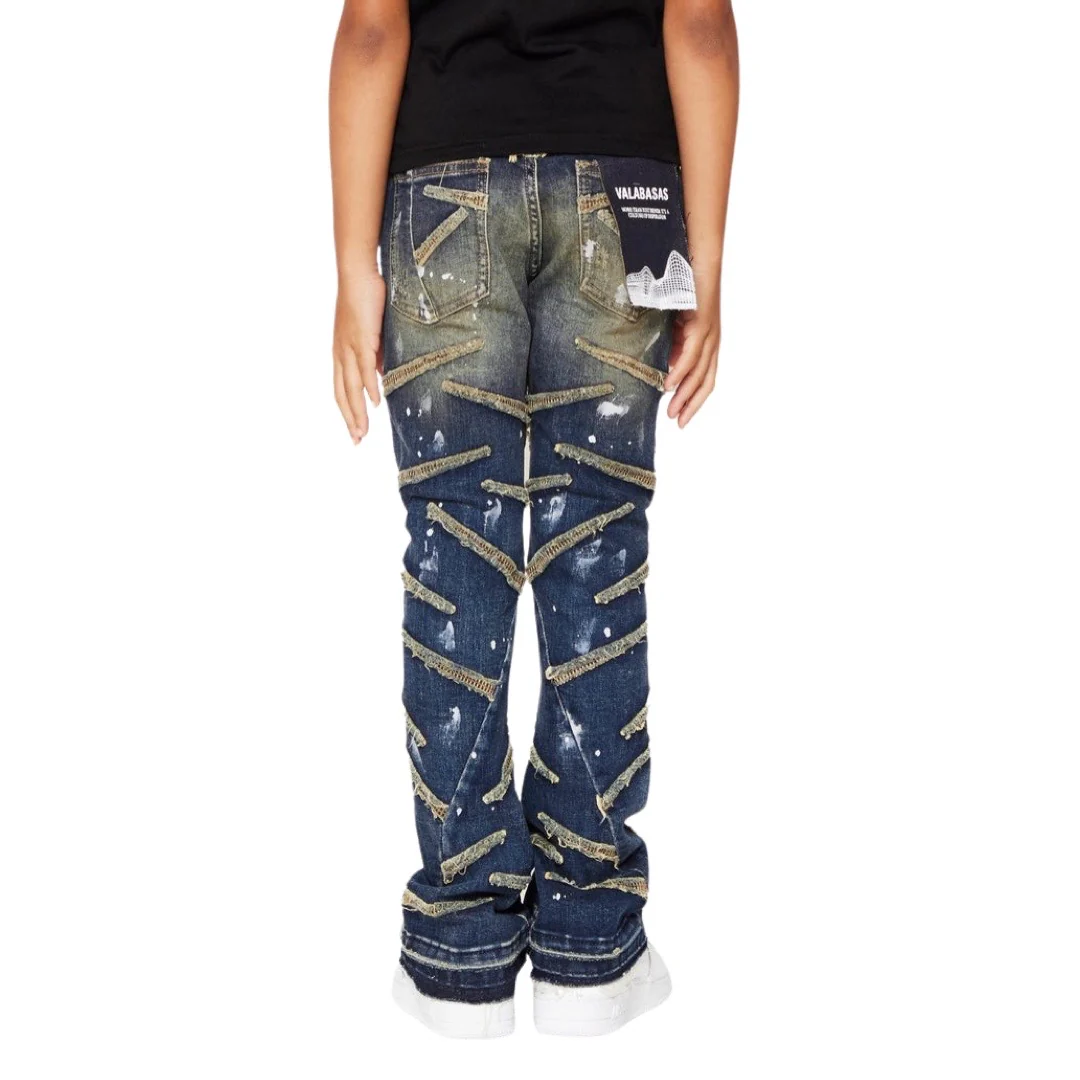 Kids Valabasas Saber Stacked Jeans - Image 2