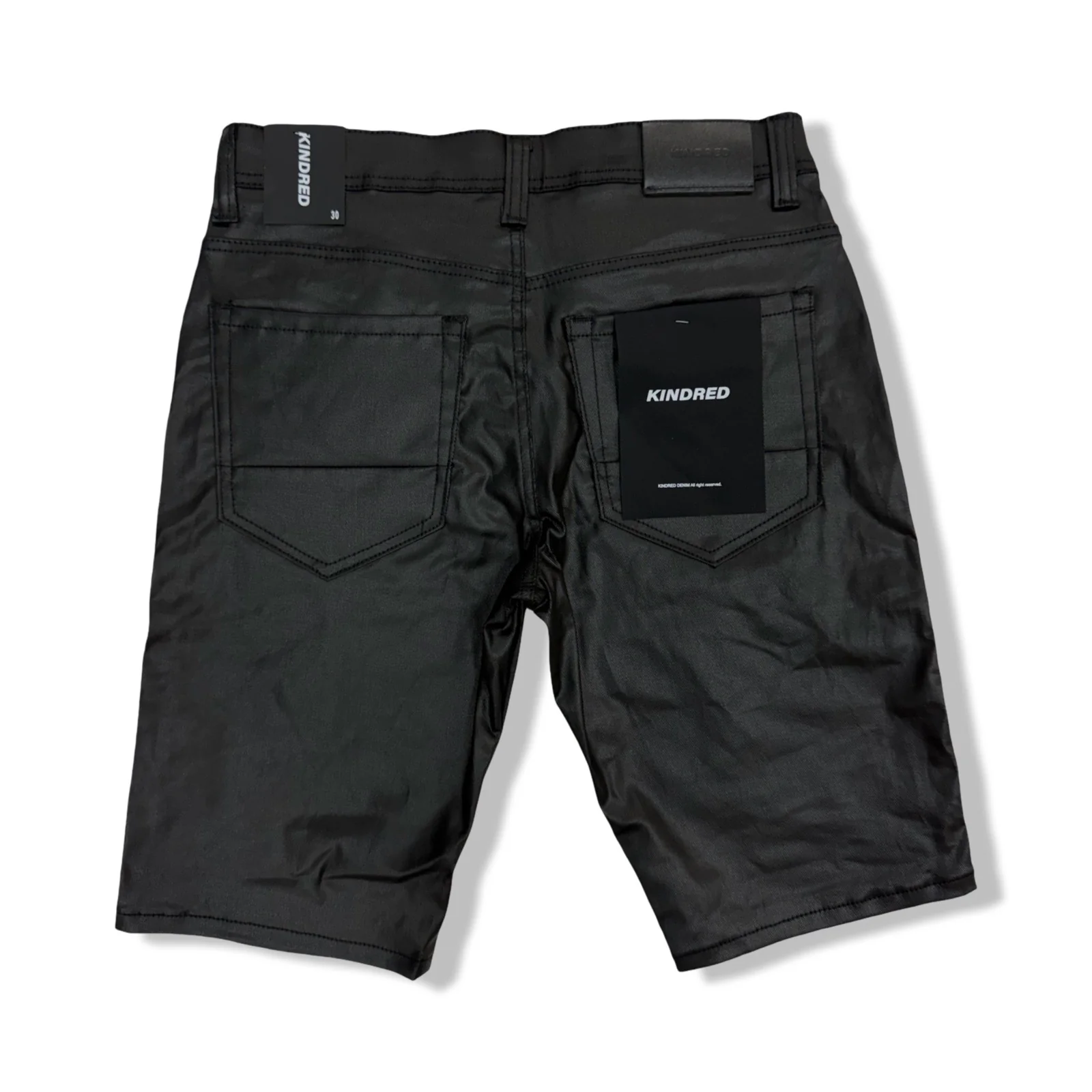 Kindred “Chrome” Black Wax Jorts - Image 3