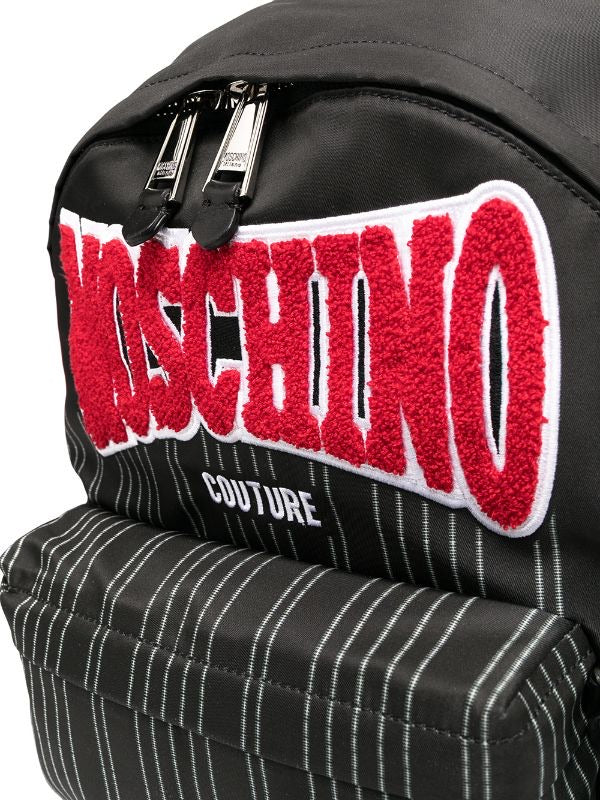Logo Patch Striped Backpack - Image 3