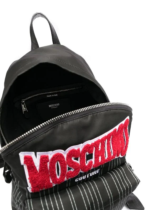 Logo Patch Striped Backpack - Image 4