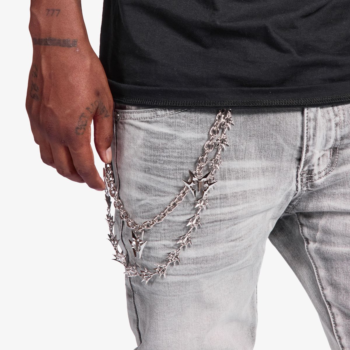 Melee “Siberia” Grey Wash Jeans - Image 2