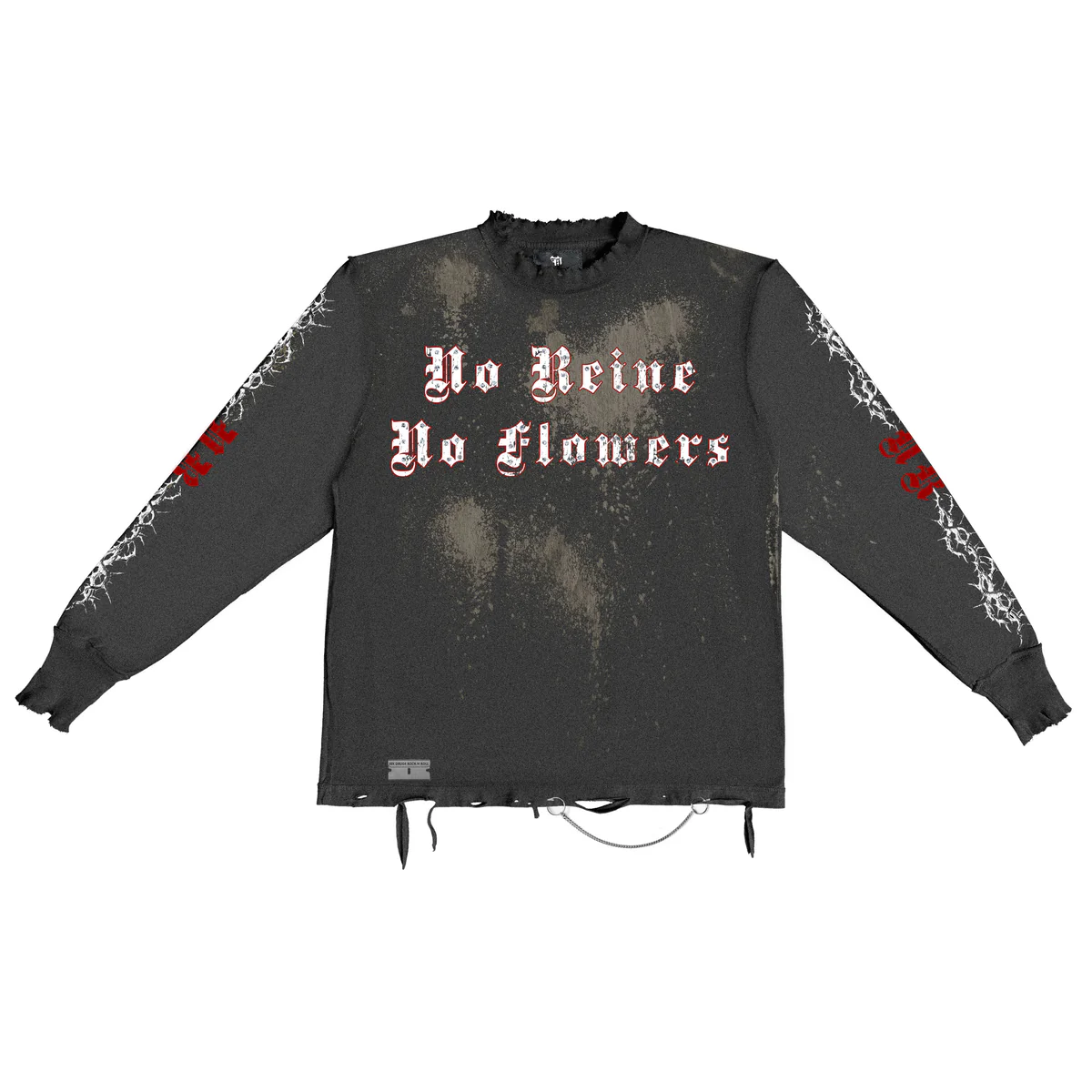 November Reine “No Flowers” Heavyweight L/S Tee - Image 2