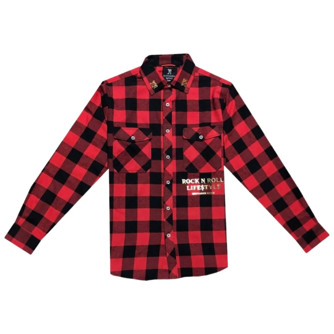 November Reine Roll Flannel In Red - Image 2