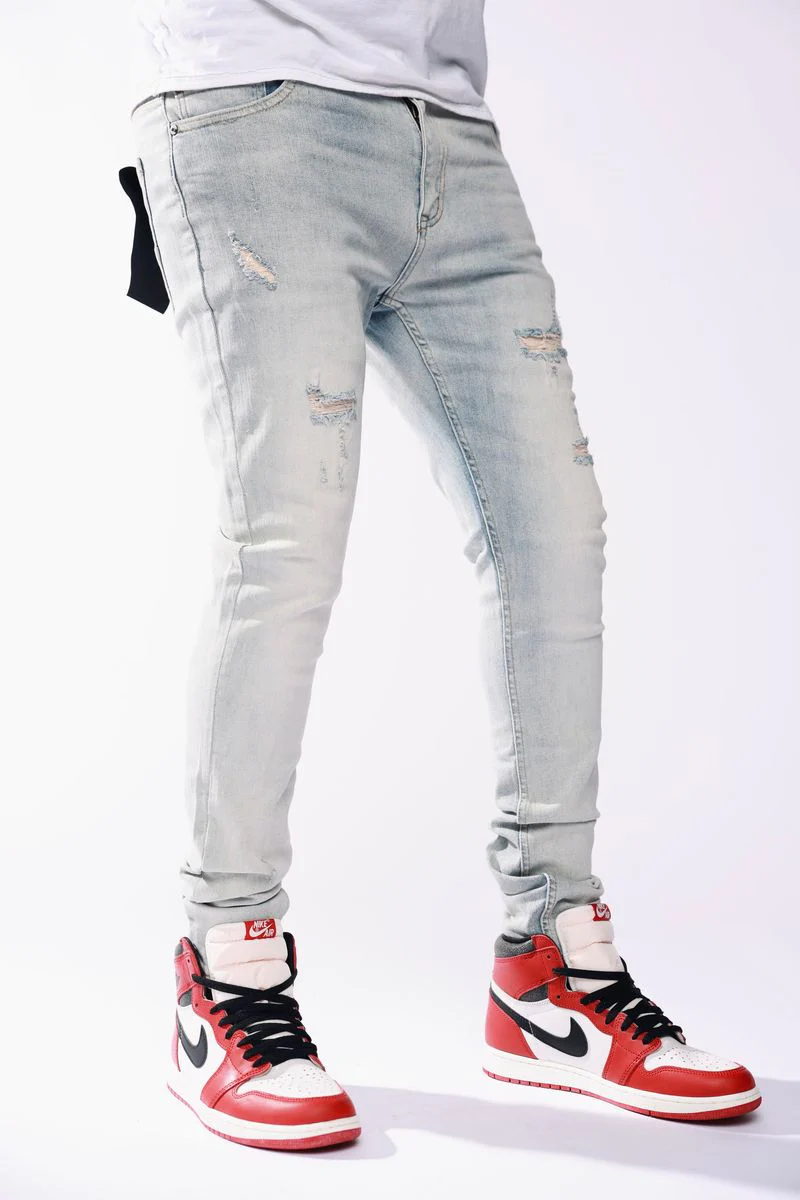 Pali “Ripped” Light Blue Jeans (PL010) - Image 2