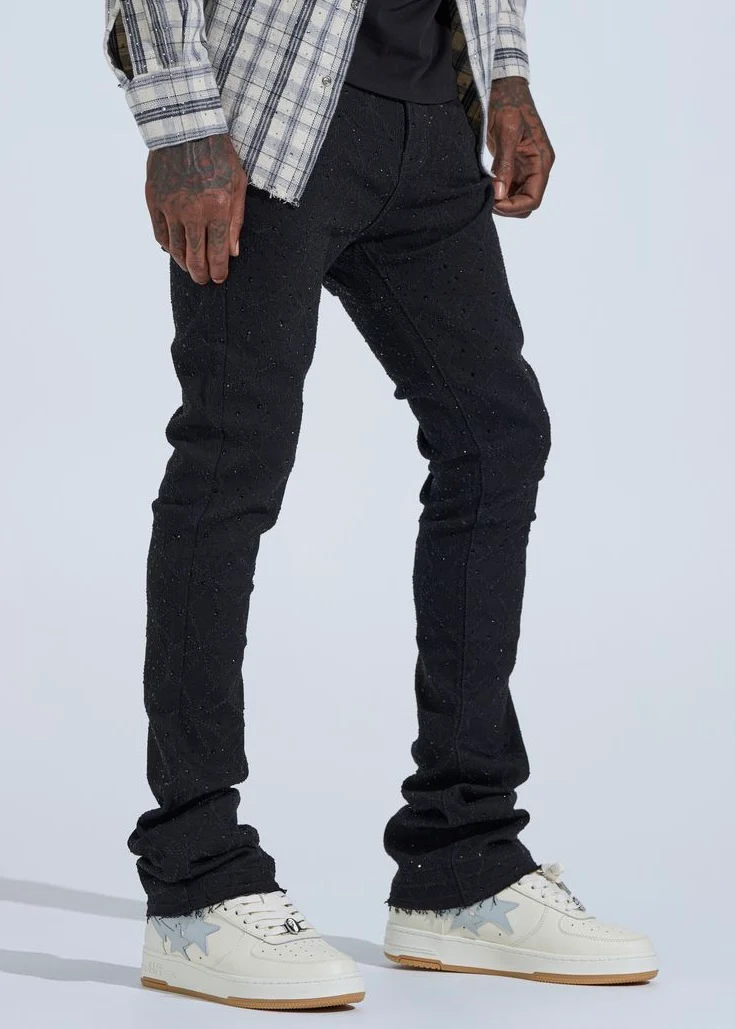 Pheelings “First Million” Rhinestone Black Stack Jeans - Image 2