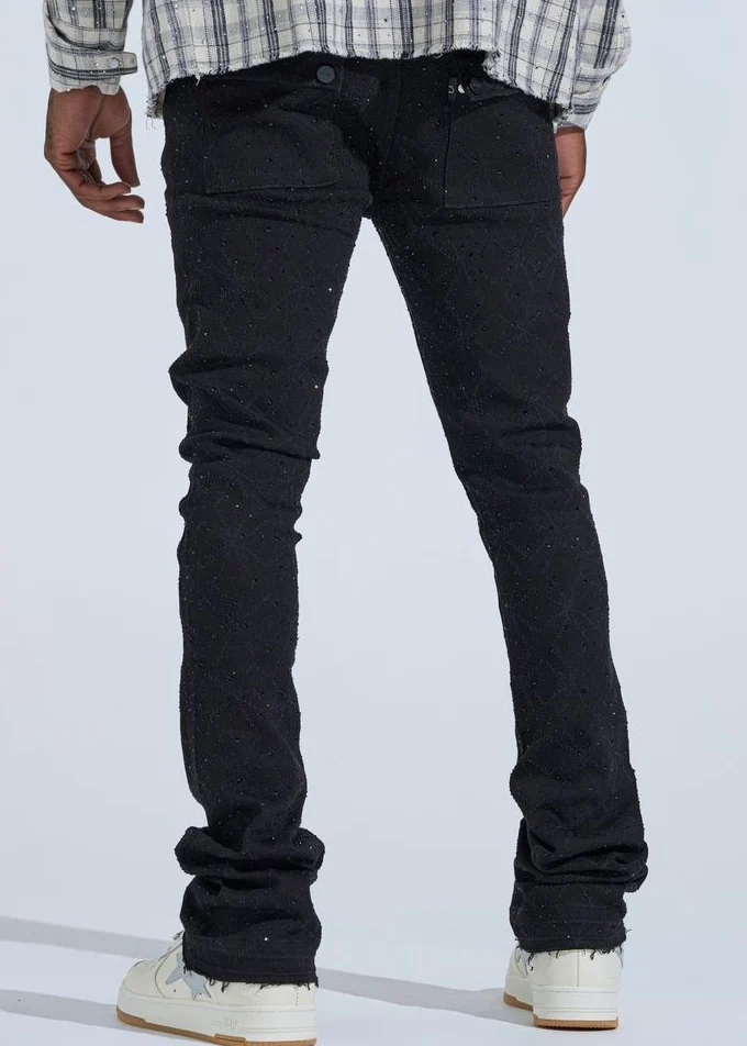 Pheelings “First Million” Rhinestone Black Stack Jeans - Image 4