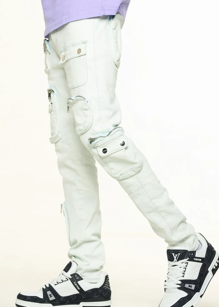 Pheelings “Lucid Dreams” Light Blue Cargo Skinny Jean - Image 2