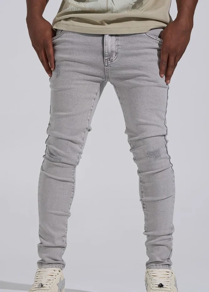 Pheelings “Silver Screen” Light Grey Skinny Jeans