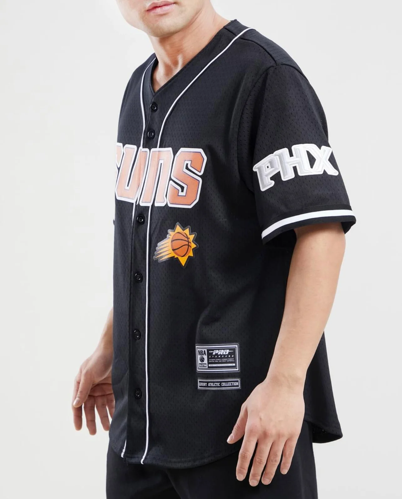 Phoenix Suns Logo Mesh Button Up Shirt - Image 2