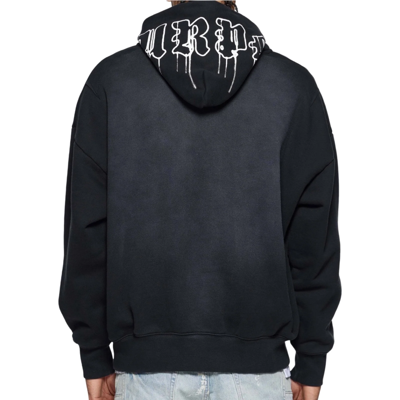 Purple Brand Black Zip Front Hoodie - Image 2