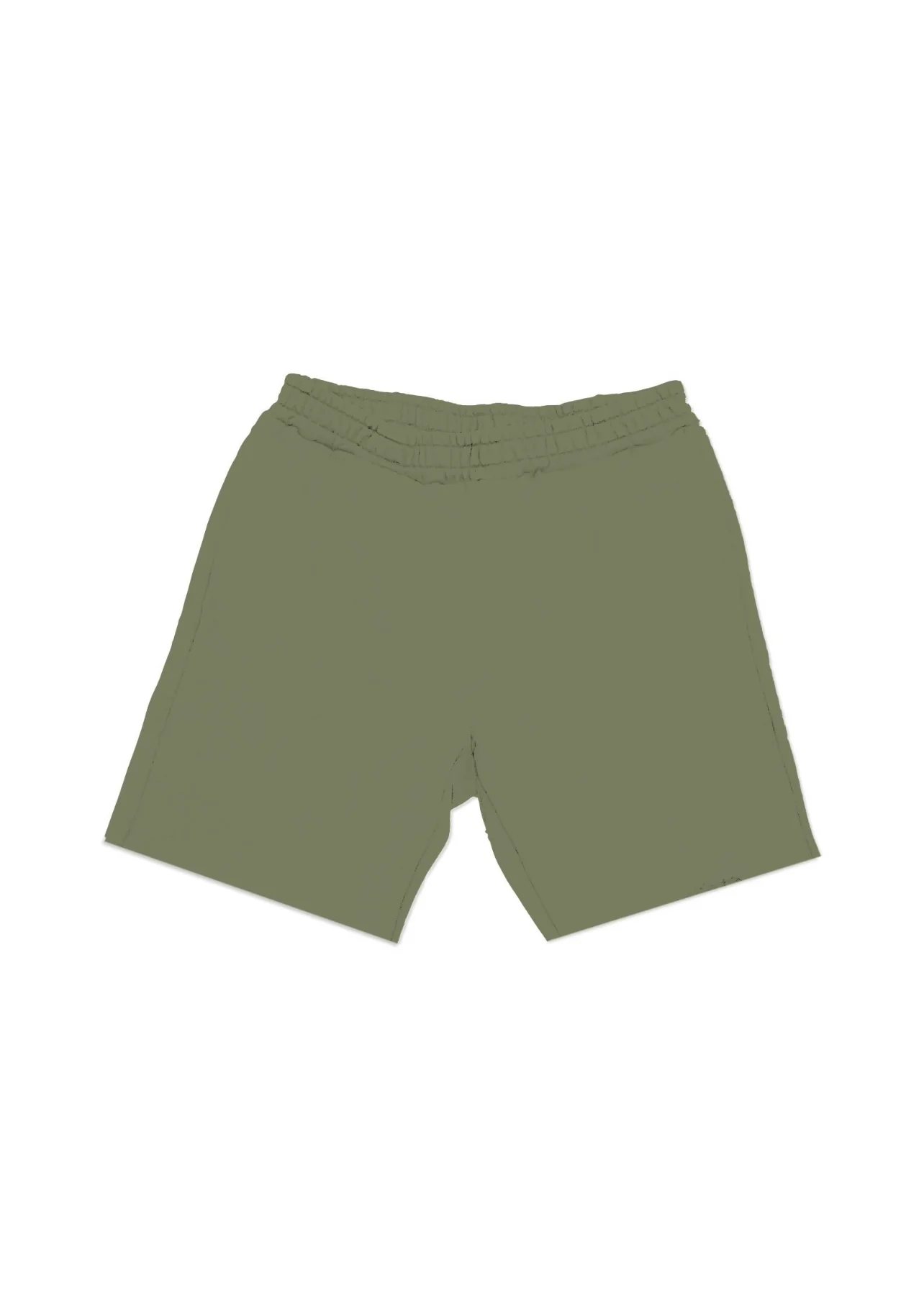 Purple Brand French Terry Military Green Stencil Shorts - Image 2