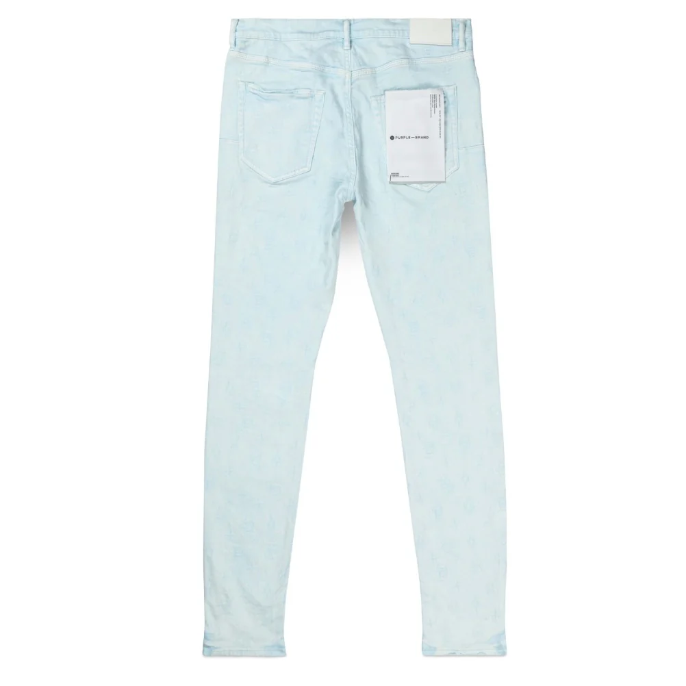 Purple Brand Jacquard Monogram Jeans - Image 2