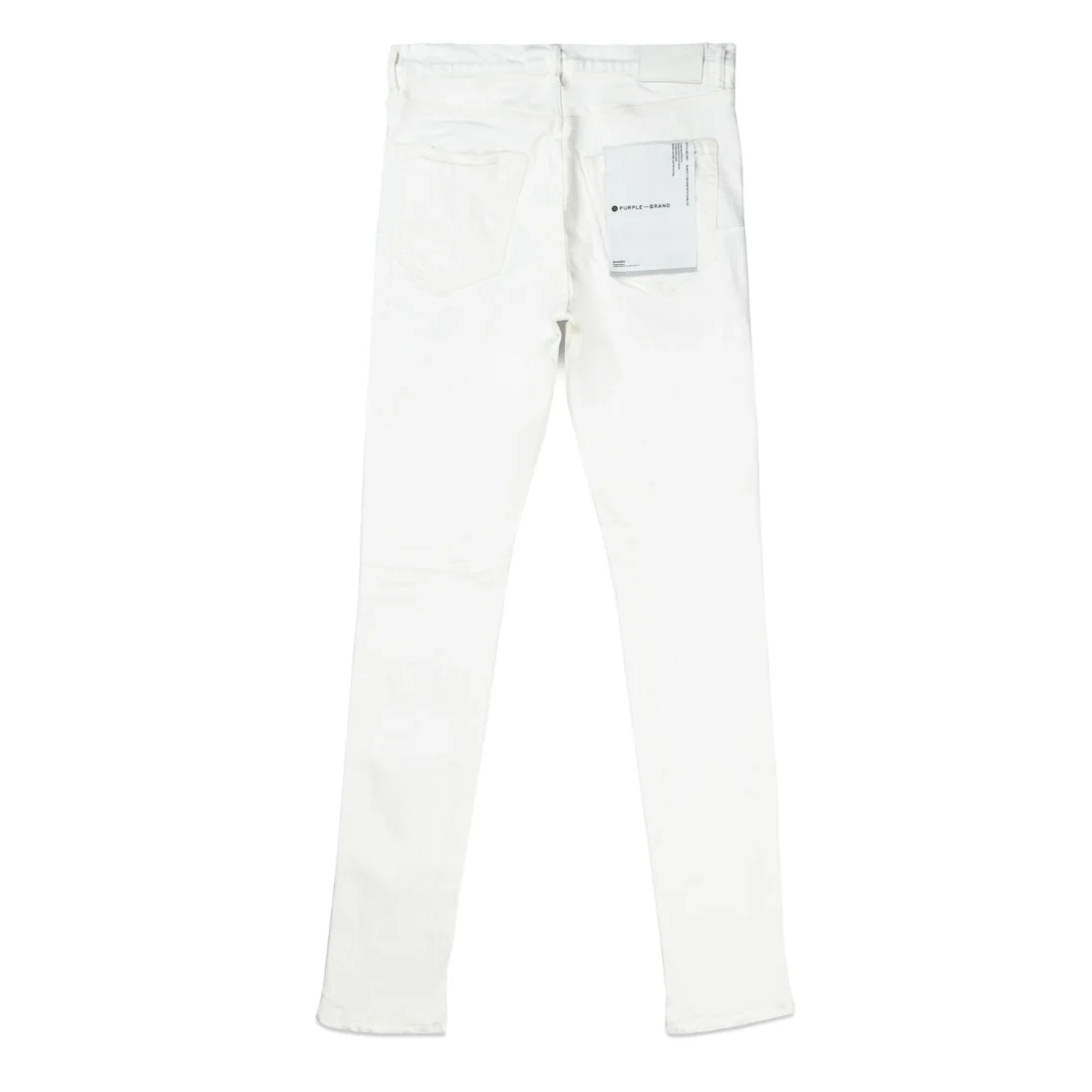 Purple Brand White Jacquard Monogram Jeans - Image 2