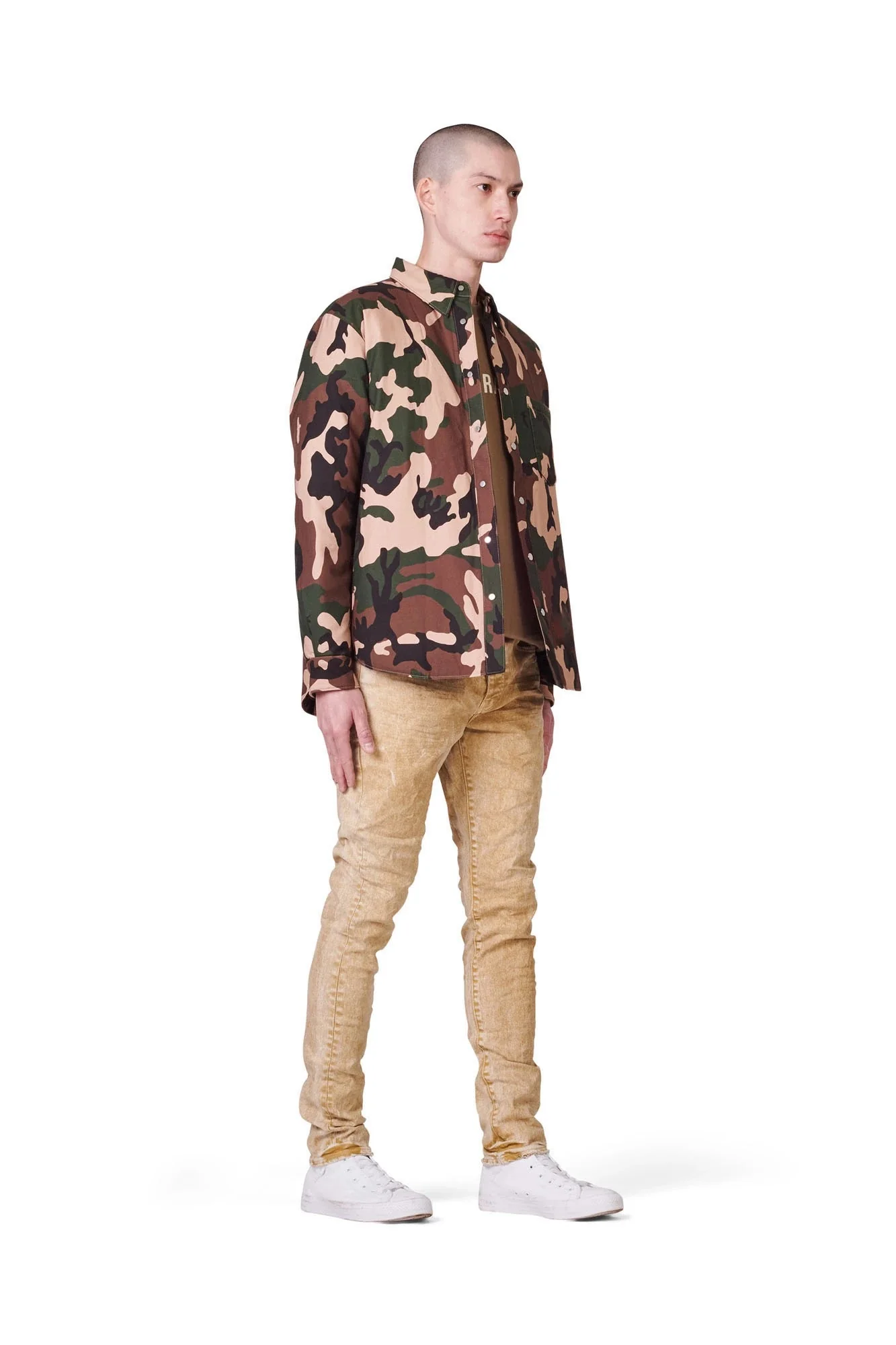 Purple Jeans Camo Twill Down Shirt - Image 3
