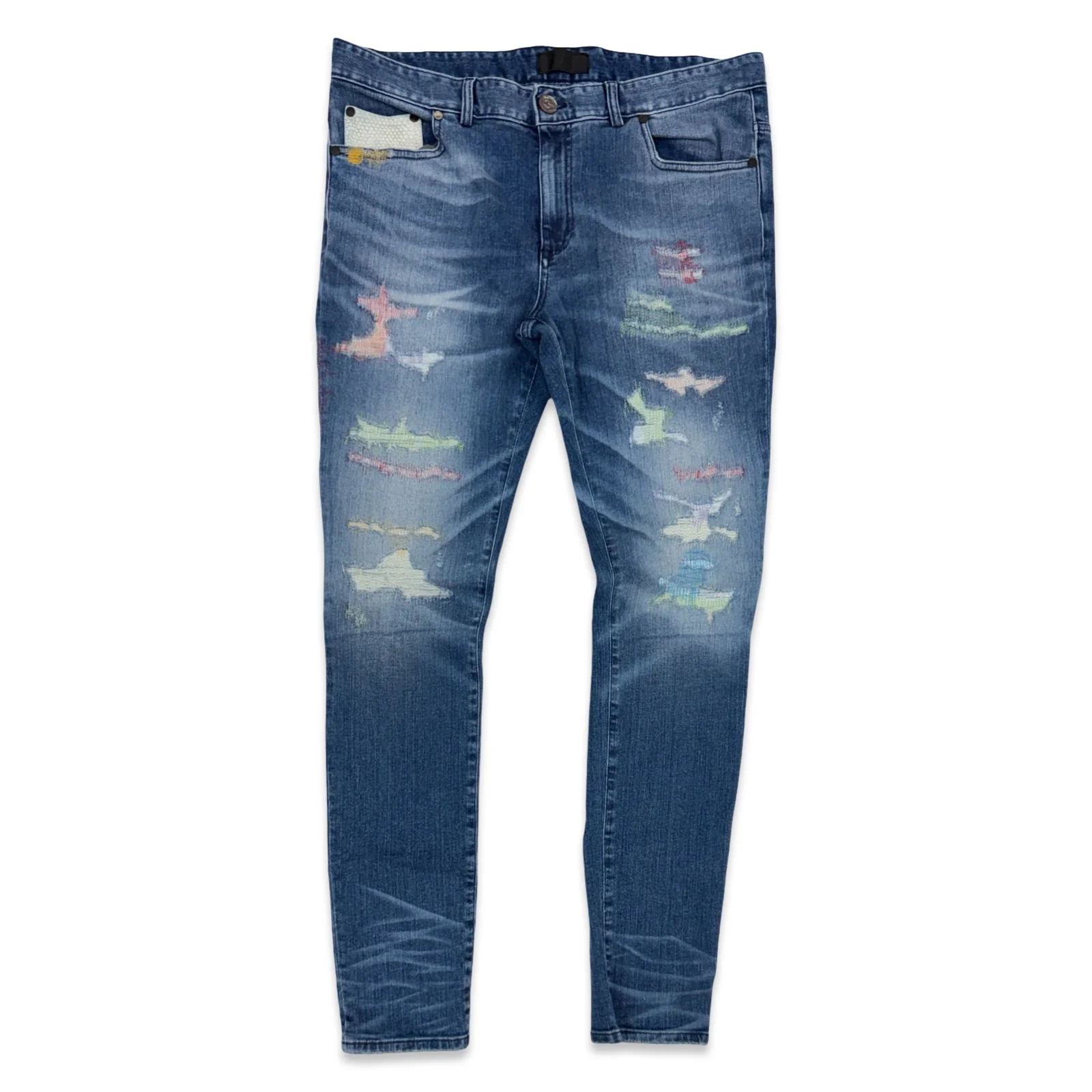 RH45 London “Ocean” Stitching Jeans