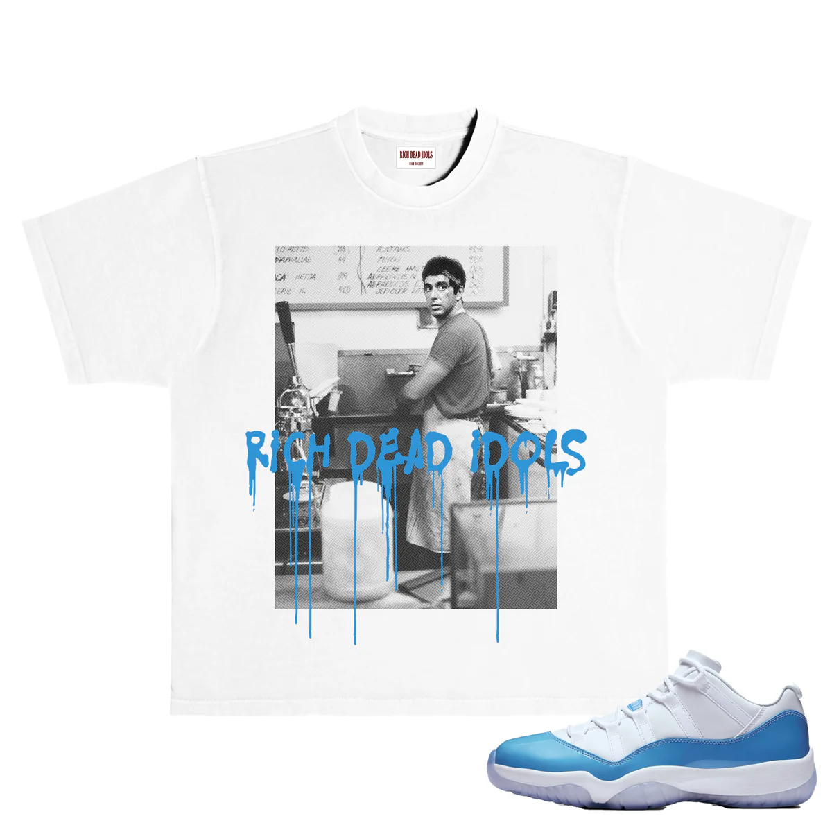 Rich Idols “Don’t Forget” White/Blue Tee