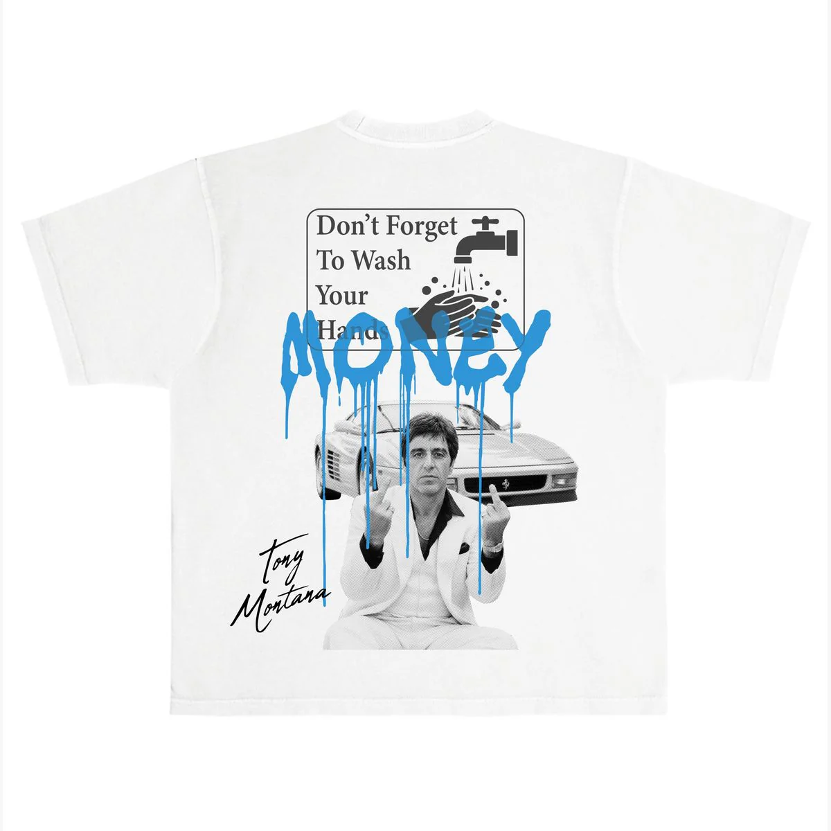 Rich Idols “Don’t Forget” White/Blue Tee - Image 2