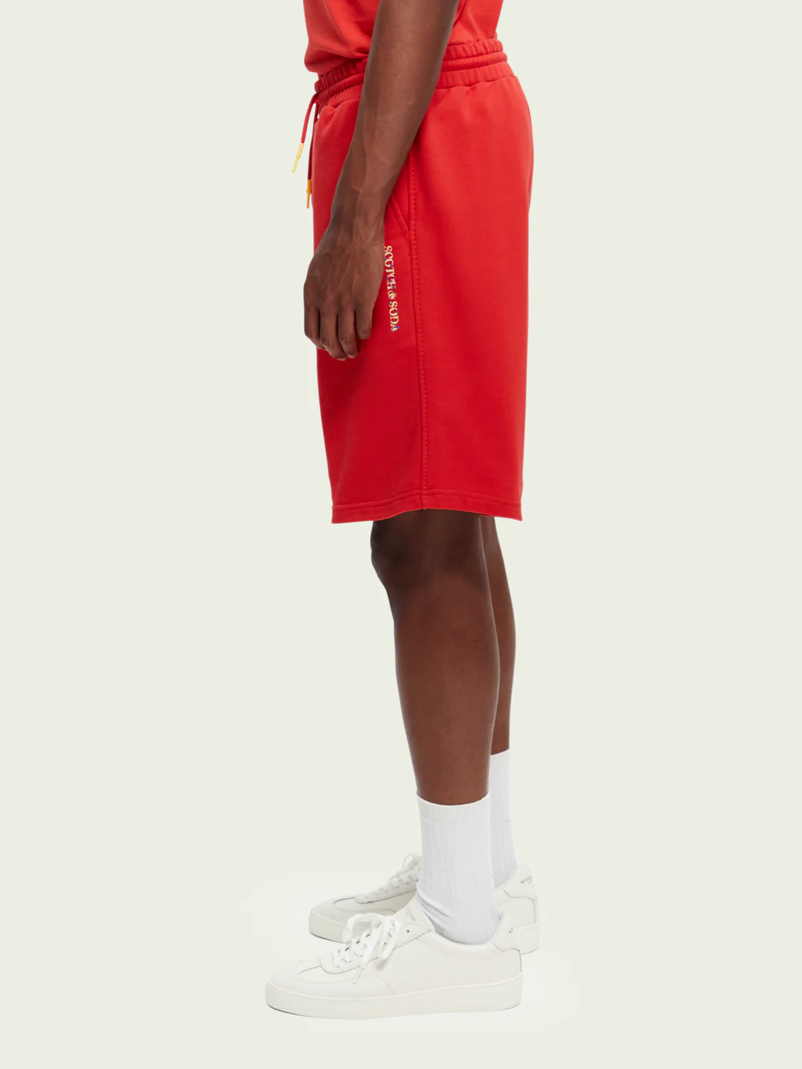 Scotch&Soda Cotton Sweat Short In Red (165951) - Image 2