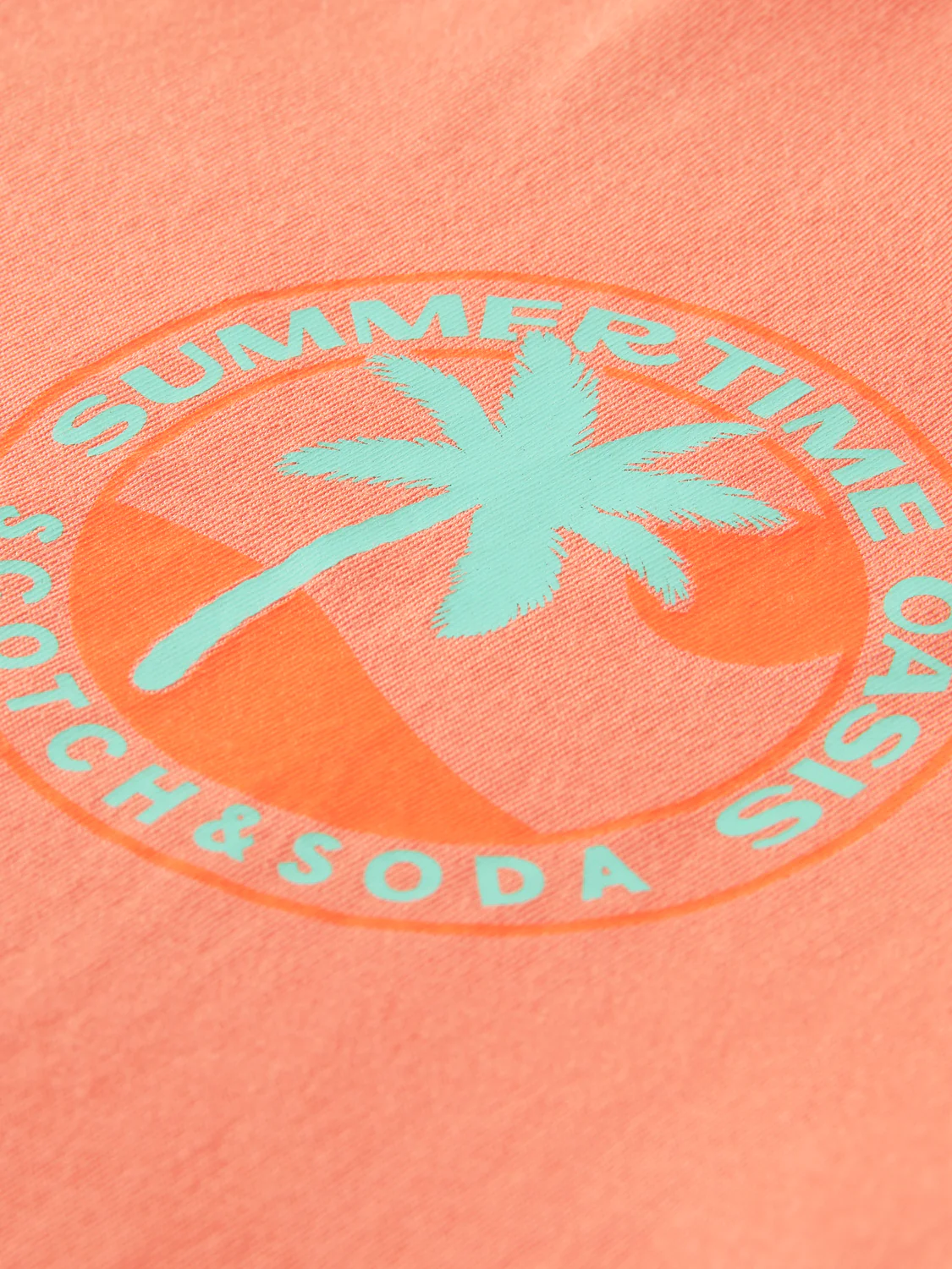Scotch&Soda Graphic Jersey Tee In Punch (166062) - Image 2