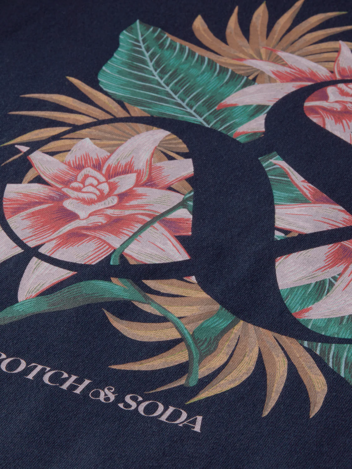 Scotch&Soda Graphic Logo Tee In Navy (168428) - Image 2