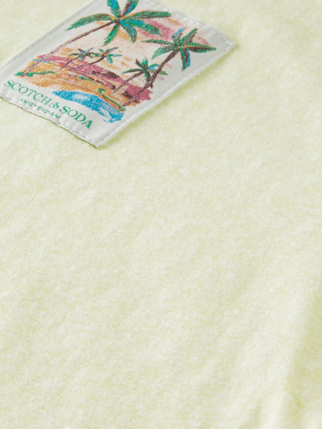 Scotch&Soda Melange Tee In Lemonade (166653) - Image 2
