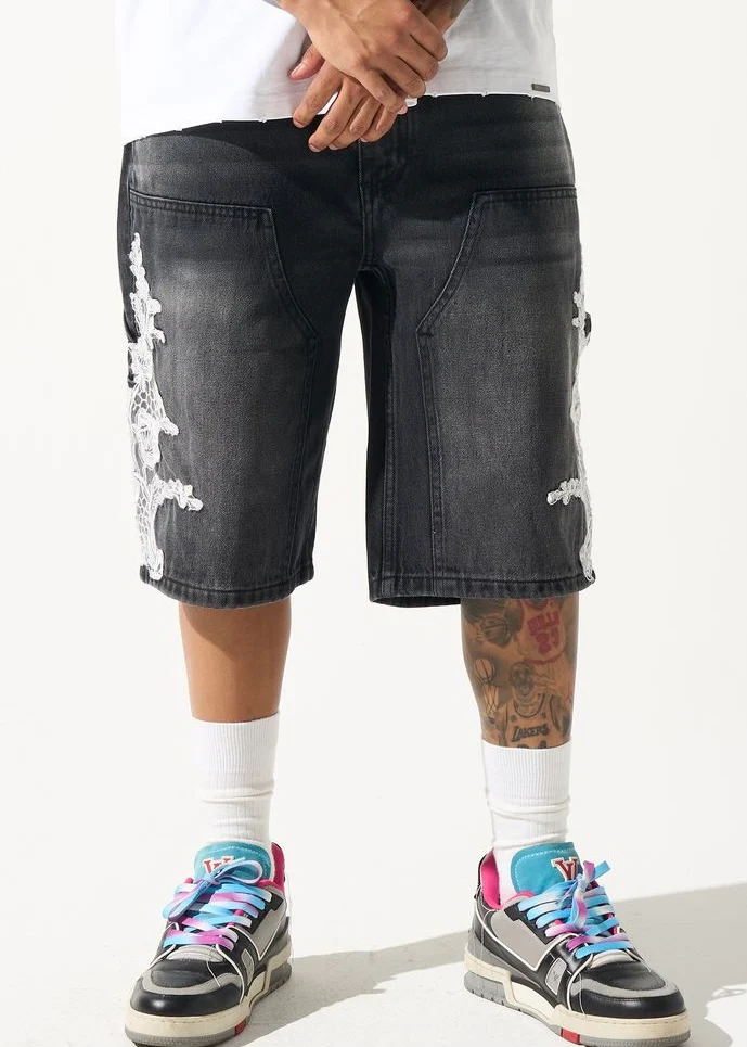 Serenede “Growth” Black Denim Shorts - Image 3