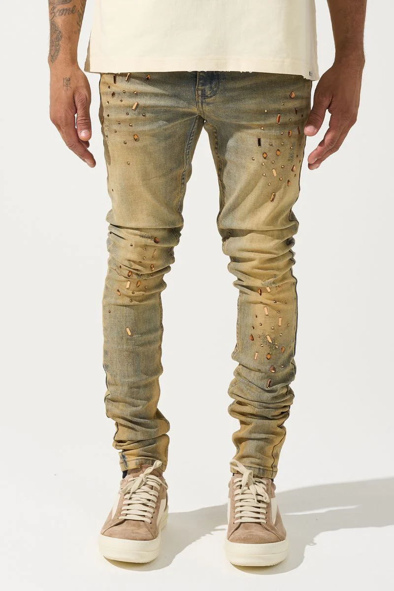 Serenede “Networth” Gold Wash Jeans - Image 2