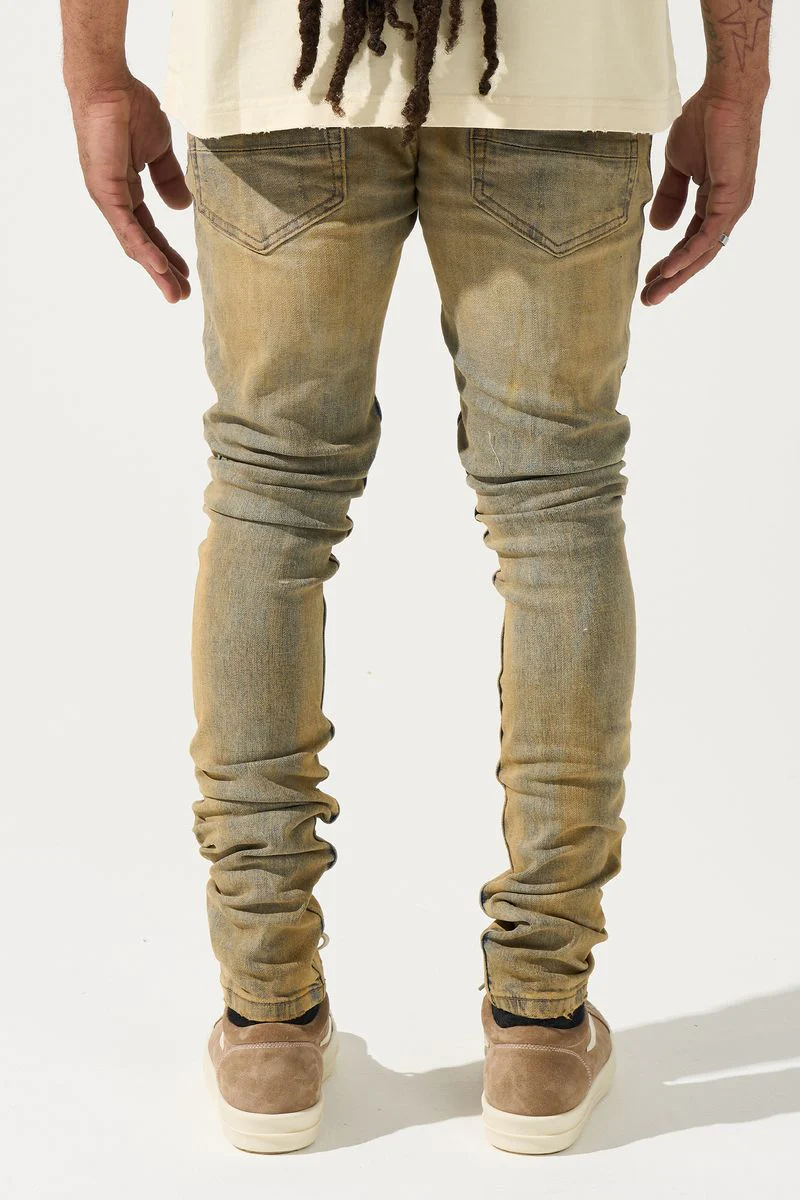 Serenede “Networth” Gold Wash Jeans - Image 3