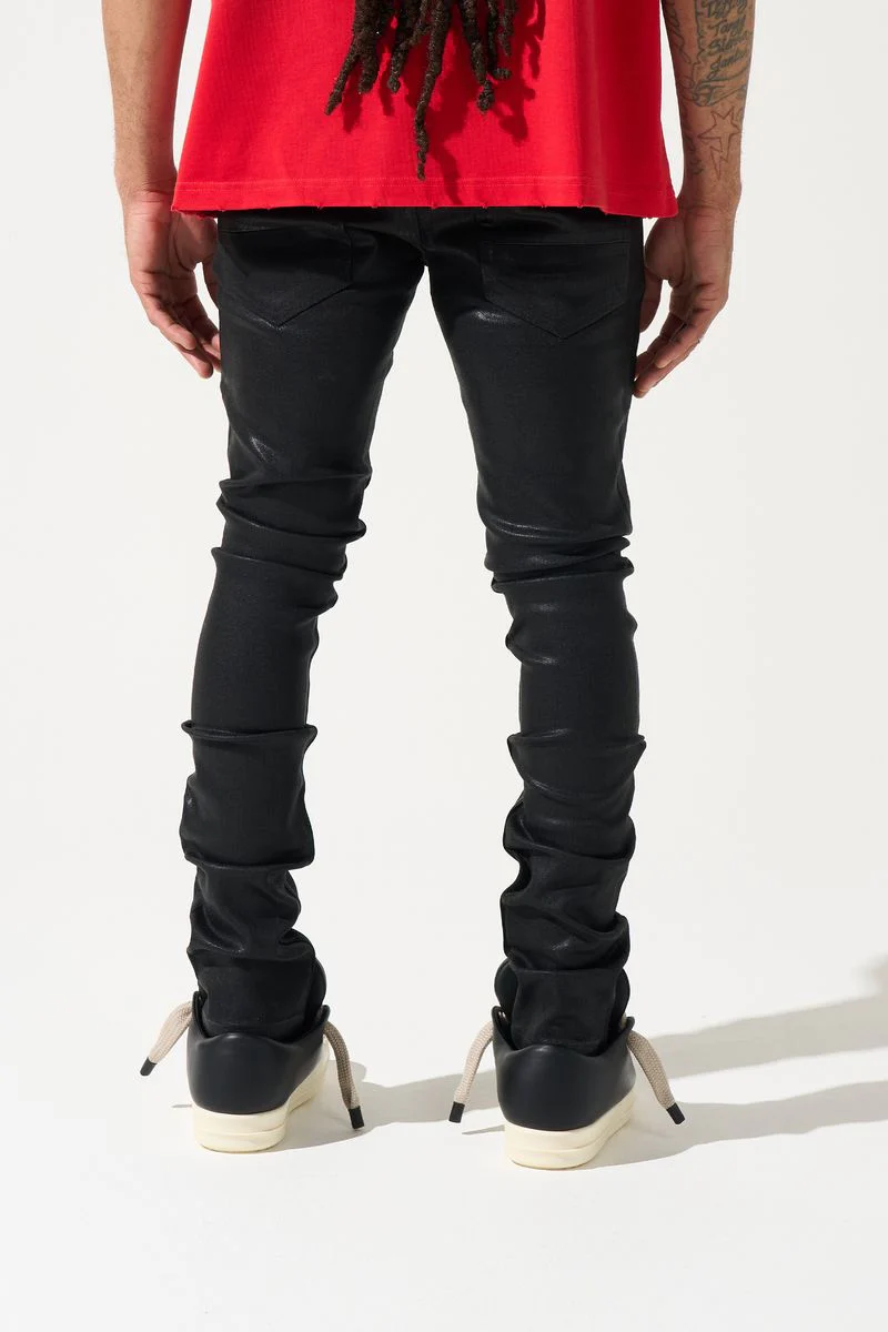 Serenede “Onyx” Coated Black Jeans - Image 3