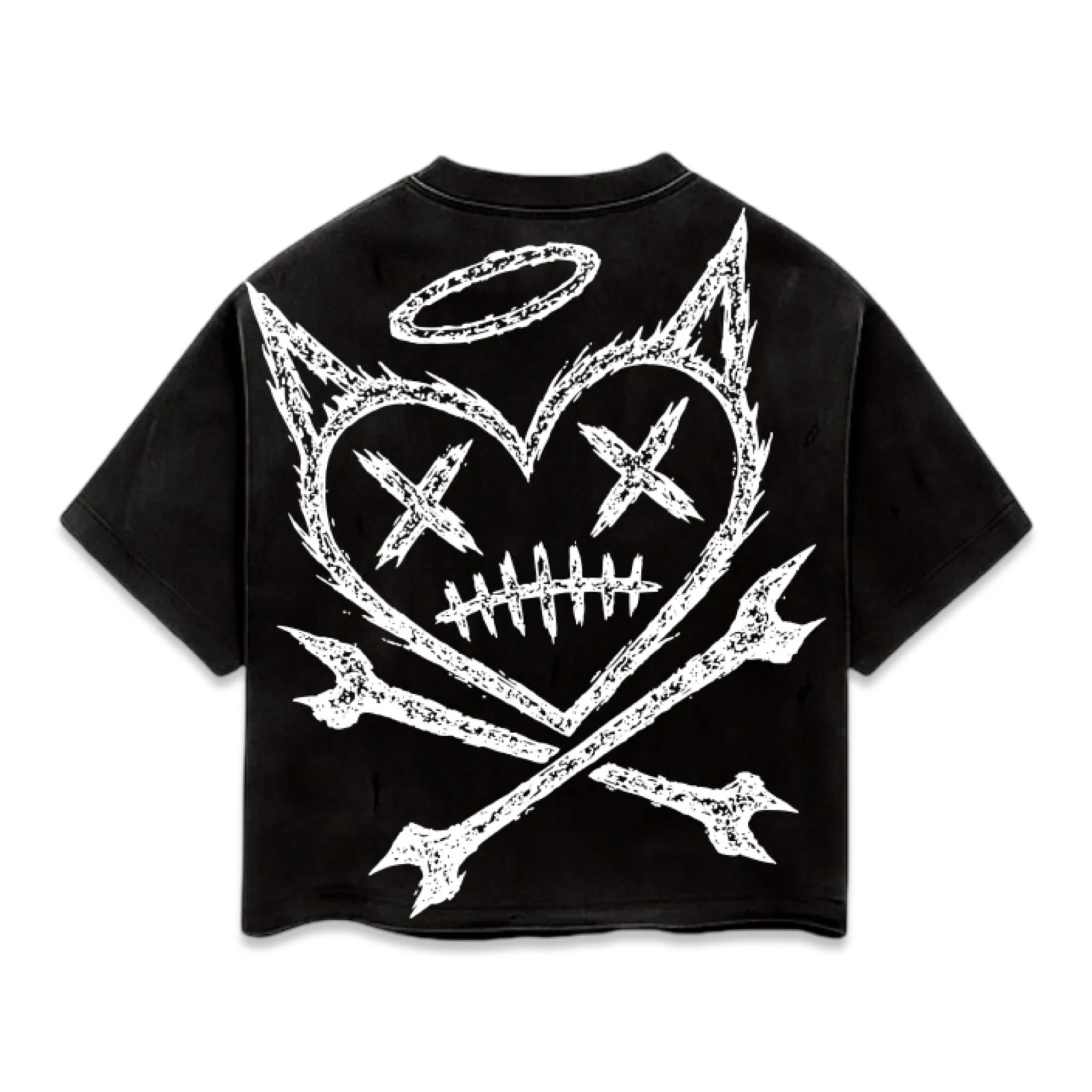 Shattered Hearts Logo Black Tee - Image 2