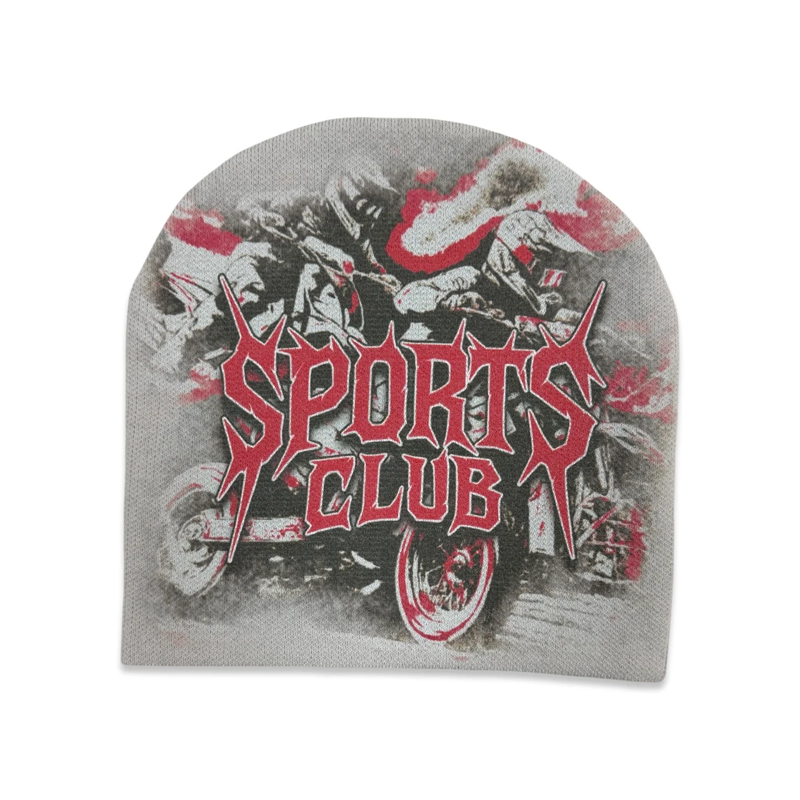 Shattered Hearts “Sports Club” Grey Beanie - Image 2
